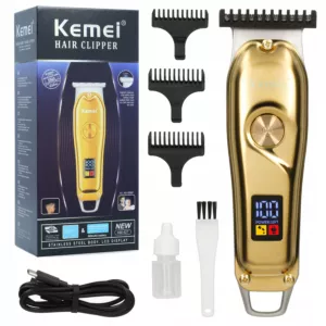 Bezprzewodowa maszynka trymer do włosów brody Kemei Barber USB KM-427