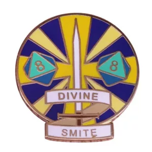 Metalowa Przypinka RPG DND - Divine Smite