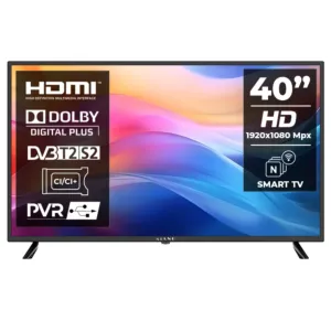 Telewizor Kiano Slim Led 40" Full HD Smart TV WIFI DVBT T2 HEVC 3x HDMI Miracast