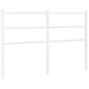 Metalowe wezgłowie, białe, 135 cm