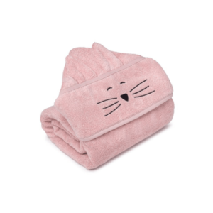 Bambusowy duży ręcznik cat powder pink - MY MEMI
