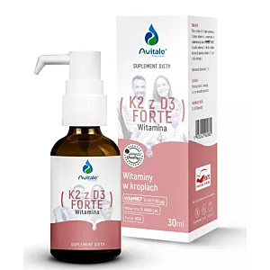 AVITALE WITAMINA K2 + D3 FORTE 50MCG + 4000IU KROPLE 30ML