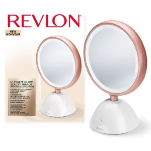 Lusterko kosmetyczne bezprzewodowe podświetlane z 5 krotnym powiększeniem do makijażu LED REVLON