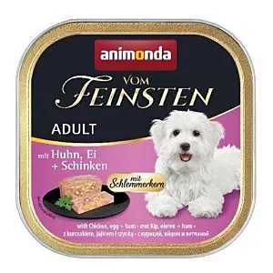 ANIMONDA Vom Feinsten Classic kurczak, jajko i szynka - mokra karma dla psa - 150g