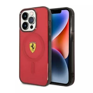 Ferrari Translucent MagSafe - Etui iPhone 14 Pro Max (Czerwony)