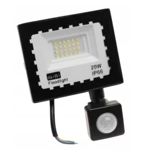 halogen naświetlacz LED SMD 20w 6500K z czujnikiem ruchu zewnętrzny IP66