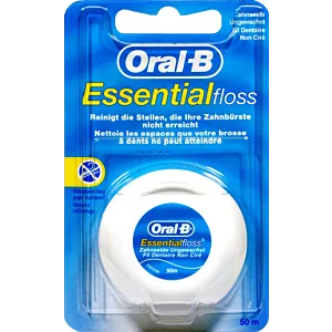 4x Nić dentystyczna niewoskowana ORAL-B Essential Floss 50m