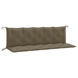 Poduszki na ławkę ogrodową, 2 szt., melanż taupe, 180x50x7 cm