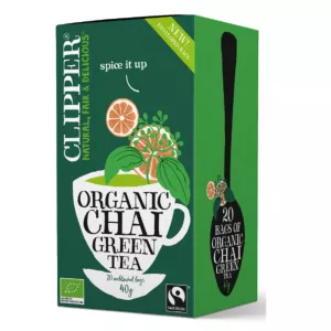 Herbata zielona chai z cynamonem i kardamonem Fair Trade BIO (20x2g) 40g