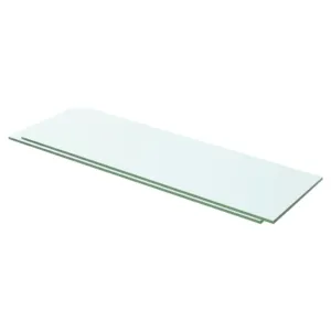 Półki, 2 szt., panel z przezroczystego szkła, 60 x 15 cm