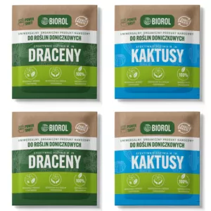 4x Nawóz organiczny BIOROL Power Shot 50g do dracen, kaktusów, sukulentów