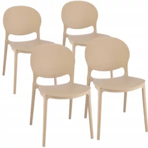 4 x Krzesło JUSTIN beżowe