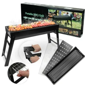 Grill przenośny składany Duży 60x20x37cm