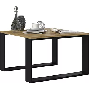 STOLIK KAWOWY ŁAWA LOFT MODERN MINI DĄB ARTISAN CZERŃ