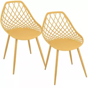 2 x Krzesło ARANDA musztardowe + nogi kolor