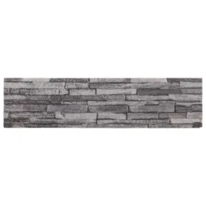 Panele ścienne 3D, 14 szt., antracytowe, 100x25 cm, EPS