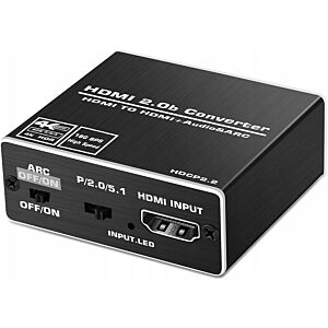 Ekstraktor HDMI 2.0 TOSLINK KONWERTER ARC 5.1 HDCP