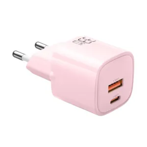 Ładowarka sieciowa GaN 33W Mcdodo CH-0156 USB-C, USB-A (różowa)