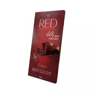 Czekolada RED ciemna bez cukru 60% Cocoa Extra Dark 100g