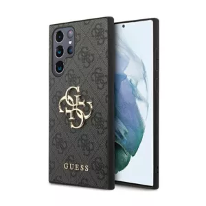 Guess 4G Big Metal Logo - Etui Samsung Galaxy S24 Ultra (czarny)