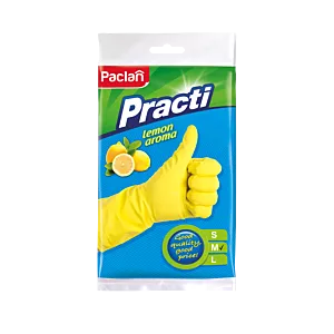 Rękawice gumowe Paclan Practi Lemon Aroma M