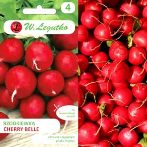 Nasiona Rzodkiewka Cherry Belle, okrągła, czerwona