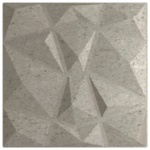 Panele ścienne, 24 szt., szarość betonu, 50x50 cm, XPS, 6 m²