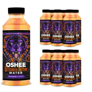 12x Oshee Vitamin Tattoo Isotonic Water Orange Calamansi 555 ml