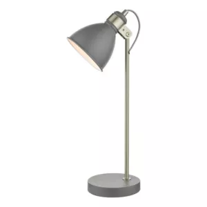 Lampa stołowa Frederick Task Table Lamp Dark Grey Satin Chrome