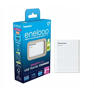 ŁADOWARKA PANASONIC SMARTPLUS USB + 4 x AA ENELOOP 2000 mAh