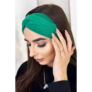 Bawełniana zielona opaska na głowę Maila U