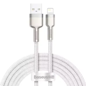 Kabel USB do Lightning Baseus Cafule, 2.4A, 2m (biały)