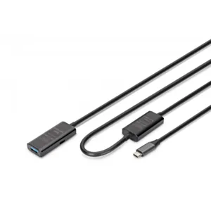 Digitus Kabel przedłużający aktywny USB-C - USB-A, USB 3.2 Gen1 5Gbps, 10m