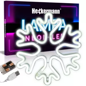Neon LED Heckermann wiszący ŚNIEŻYNKA 2 Heckermann