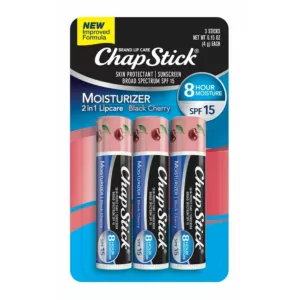 Balsam do ust ChapStick czarna wiśnia 2w1 SPF15 3szt