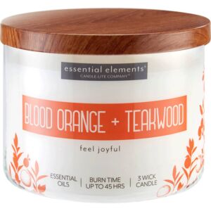 Candle-lite Essential Elements - Blood Orange & Teakwood - 418g