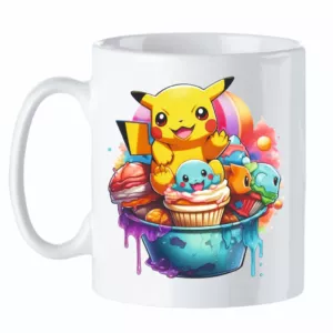 Kubek z nadrukiem Pokemon Pikachu + Imię