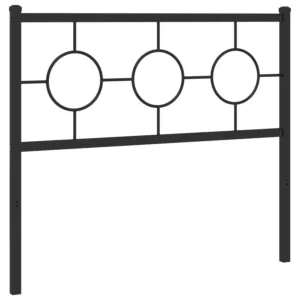 Metalowe wezgłowie, czarne, 100 cm