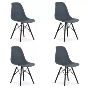 Krzesło OSAKA dark slate / nogi czarne x 4
