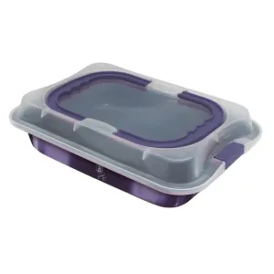 FORMA BLACHA DO PIECZENIA Z POKRYWĄ 36.5X24.5X5.5CM BERLINGER HAUS PURPLE ECLIPSE BH-7842