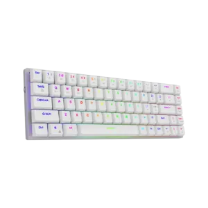 AQIRYS Klawiatura mechaniczna 65%/68 klawiszy Dual Mode: Wirelles&BT+Wired AGENA white
