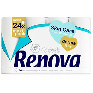 Papier toaletowy Renova Skin Care Derma 24R