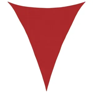 Żagiel przeciwsłoneczny, 160 g/m², czerwony, 4x5x5 m, HDPE