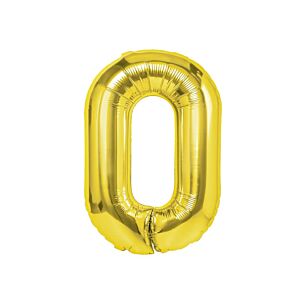 Balon foliowy „litera O”, złota, 40 cm [balon na powietrze]
