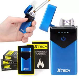 Zapalniczka plazmowa elektryczna dotyk XTECH (niebieska)