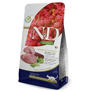 FARMINA N&D Quinoa Weight Management Lamb - sucha karma dla kota - 5kg