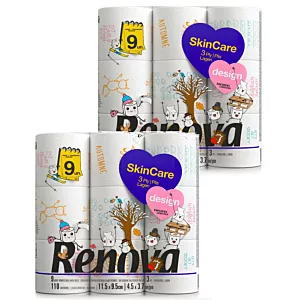 2x Papier toaletowy Renova Design 9R