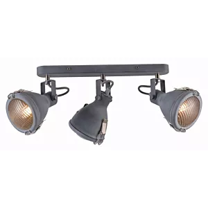 CRODO LAMPA SUFITOWA LISTWA 3X40W E14 SZARY