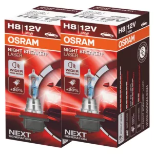 Mocne żarówki H8 OSRAM Night Breaker Laser +150%