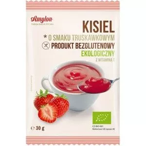 Kisiel o smaku TRUSKAWKOWYM bezglutenowy BIO 30 g 